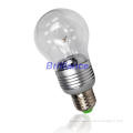 PSC60 4W E27 LED Bulb, Clear glass, Pear  Shape, Cool White